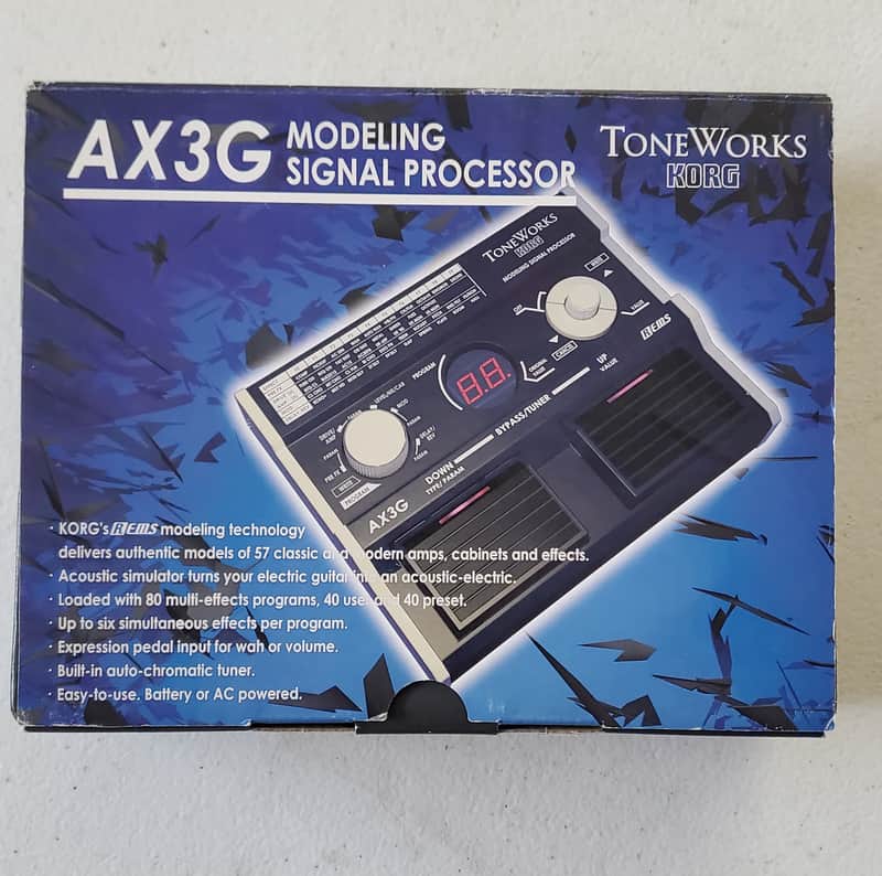 NOS Korg Toneworks AX3G Effects Pedal || amp modeling signal processor MIJ image 1