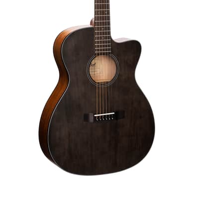 Cort COREOCOTPB Core Series Spruce Acoustic Electric Guitar. Open Pore Trans Black w/ Fishman image 1