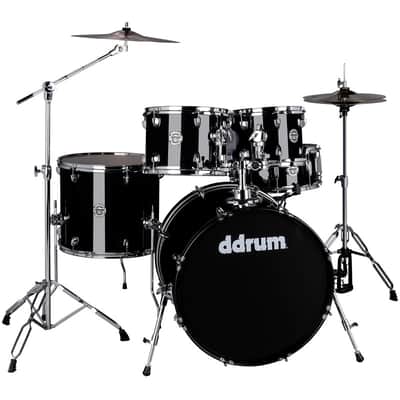 ddrum D2 522 MB 5pc Acoustic Drum Kit. Midnight Black image 1