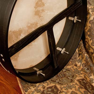 Roosebeck BTN8X4BT Tunable Mulberry Bodhran T-Bar 18" x 4" w/Tipper & Tuning Wrench image 2