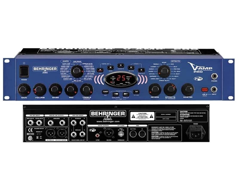 Immagine Behringer V-AMP Pro Rackmount Amp Modeler and Multi-Effect 2000s - Blue - 1