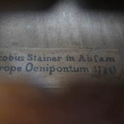 Jacobus Stainer German 4/4 Violin Germany Circa-1930s-1940s-Reddish Brown Varnish image 21