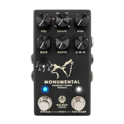 Walrus Audio Monumental Stereo Harmonic Tap Tremolo in Black image 1