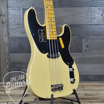 Mint Fender 75th Anniversary American Vintage II 1951 Precision Bass - Butterscotch Blonde with Hardshell Case image 10