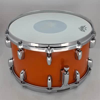 Used Grestch USA Custom Snare Drum Orange Gloss 14x8 - Excellent image 3