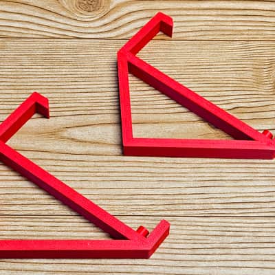 Red 35 Degree Angled Stands For Roland TR-6S Rhythm Performer Synthesizer image 7