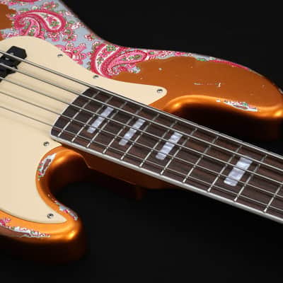 Dhatarattha DEB5 Jazz Bass 5 string - PAISLEY RELIC image 10