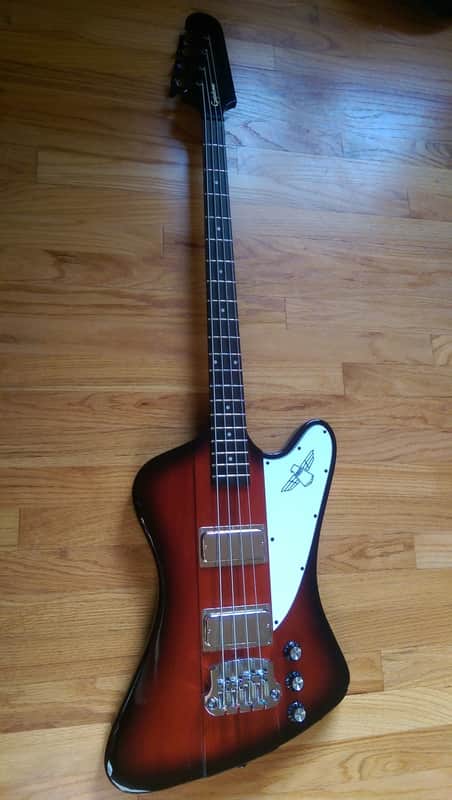 Epiphone Thunderbird Classic IV Pro Tobacco Burst Modified Gibson Pickups Hipshot image 1