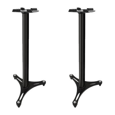 Ultimate Support MS-90/36B MKII Studio Monitor Stands with Decoupling Pads image 1