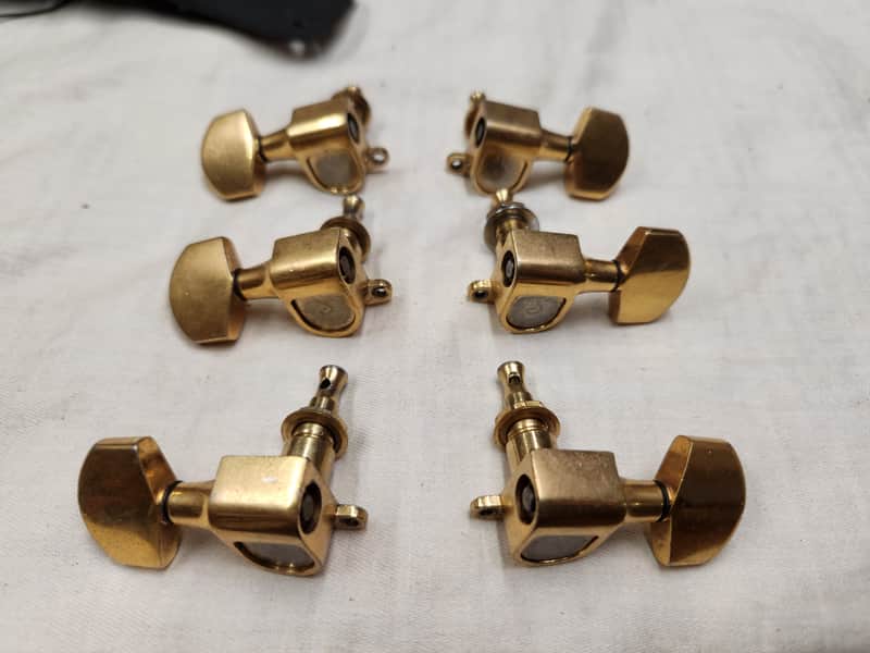 Schaller Schaller 3x3 Vintage Gold Tuners from a 1978 Travis Bean 1978 - Gold image 1