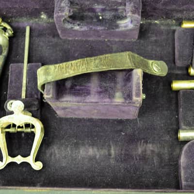 Vintage E.A. Couturier Ltd. Conical Bore Cornet with Extra Slide Valves and Carry Case image 3