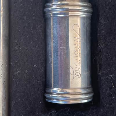 Armstrong 104 Student Model Closed-Hole Flute with C Foot, Offset G 2010s - Silver-Plated image 2