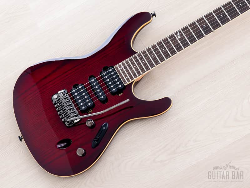 2010 Ibanez Prestige SV5470A HSH Crimson Wine w/ Case image 1