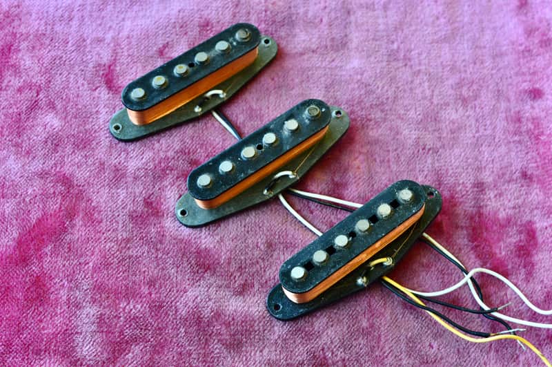 Vintage 1980 Fender Stratocaster Grey Bottom Strat Pickup Set - Incredible Tone 1979 image 1