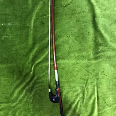 New/Old Stock Jon Paul 'Fusion Silver' Carbon Fiber/Pernambuco German-style 3/4 Bass Bow JP705 image 2
