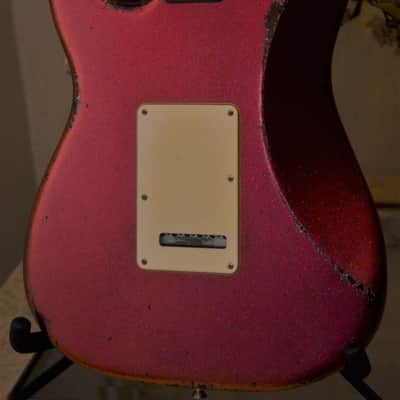 Fender Stratocaster Relic 2019 Custom Red Sparkle Lollar Blondes image 2