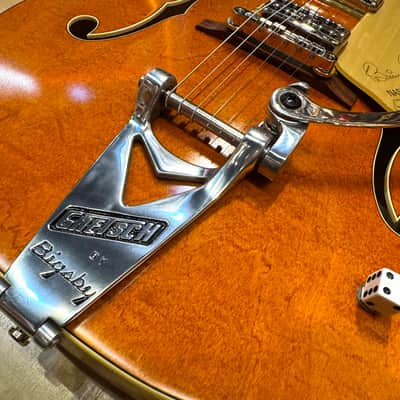 Gretsch G6120T-BSSMK Brian Setzer Signature Nashville Hollow Body '59 "Smoke" with Bigsby 2025 - Smoke Orange image 10