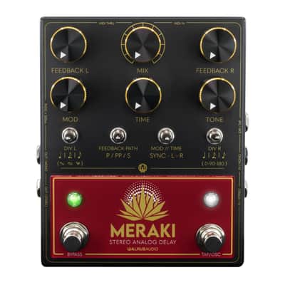 Walrus Audio Meraki Stereo Analog Delay - Black / Red image 1