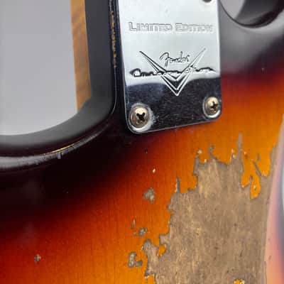Fender Custom Shop Limited Edition '58 Reissue  Stratocaster Heavy Relic w/ Anodized Guard +upgrades,  Center Pocket Custom Shop Tweed case, Cert,  and all paperwork. image 7