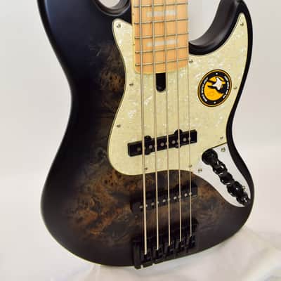 Sire Marcus Miller V7 Swamp Ash Reissue 5-String Bass Guitar, Transparent Black Satin image 2