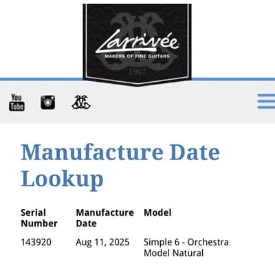 Larrivee Simple-6 OM Natural 2025 - Mahogany and Ebony image 13