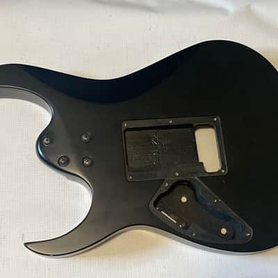 2009 Indonesian Ibanez RG5EX1 Flat Black Basswood Guitar Body Floyd Ready image 11