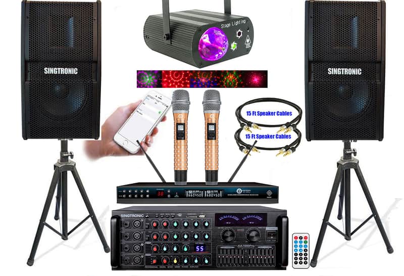 Singtronic Complete Karaoke Machine System 3000W w/ 16 Channel EQ image 1