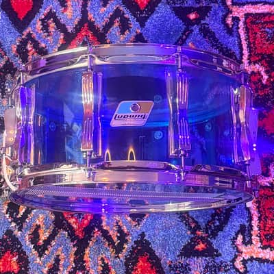 Ludwig Vistalite Reissue 6.5x14" Snare Drum 2001 - Present - Blue image 2