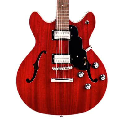 Guild Starfire I Double-Cut Semi-Hollow Guitar - Cherry Red image 1