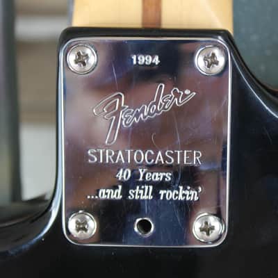 Fender 40th Anniversary American Standard Stratocaster 1994 (Black) image 11
