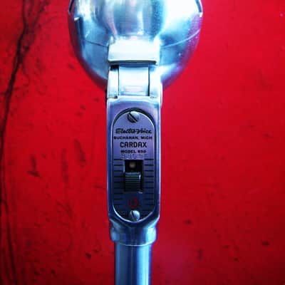 Vintage 1950's Electro Voice 950 crystal cardioid microphone w E.V 423A desk stand display prop image 4