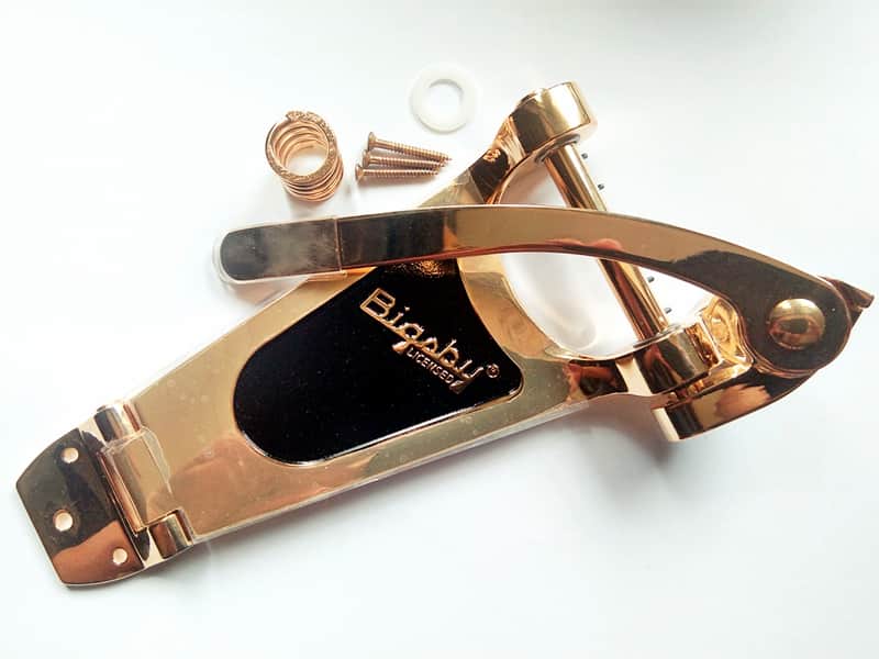 Bigsby B70 B-70 Licensed Vibrato Tremolo Gold Hollow Body version image 1