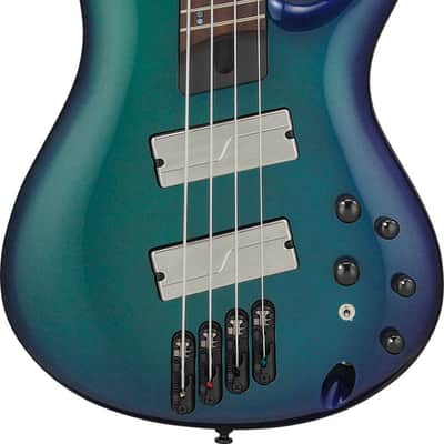 Ibanez SR Bass Workshop 4 String Electric Bass - Multiscale - Blue Chameleon (SRMS720BCM) image 9