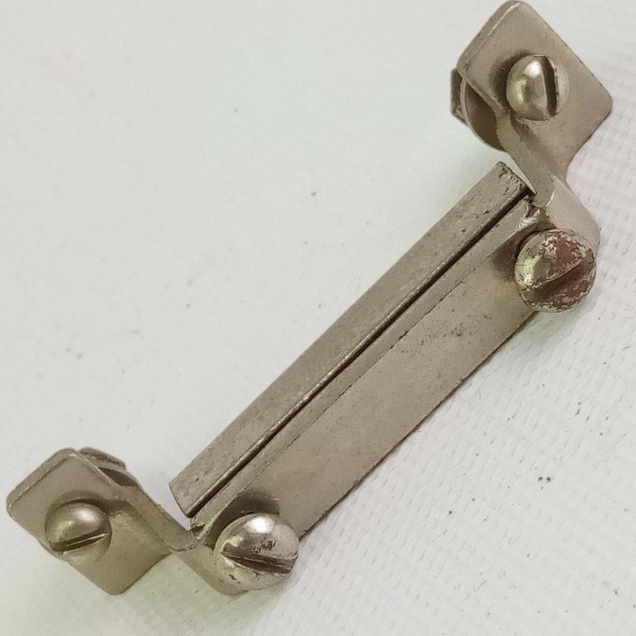 Ludwig 1 7/8" Snare Drum Butt Plate Nickel Plating Vintage 30s Hardware Part USA — main photograph