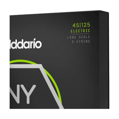 D'Addario NYXL45125 Long-Scale 5-String Bass Strings - Light Top/Medium Bottom 45-125 image 4
