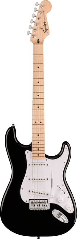 SQUIER Sonic™ Stratocaster®, Maple Fingerboard, White Pickguard, Black image 1