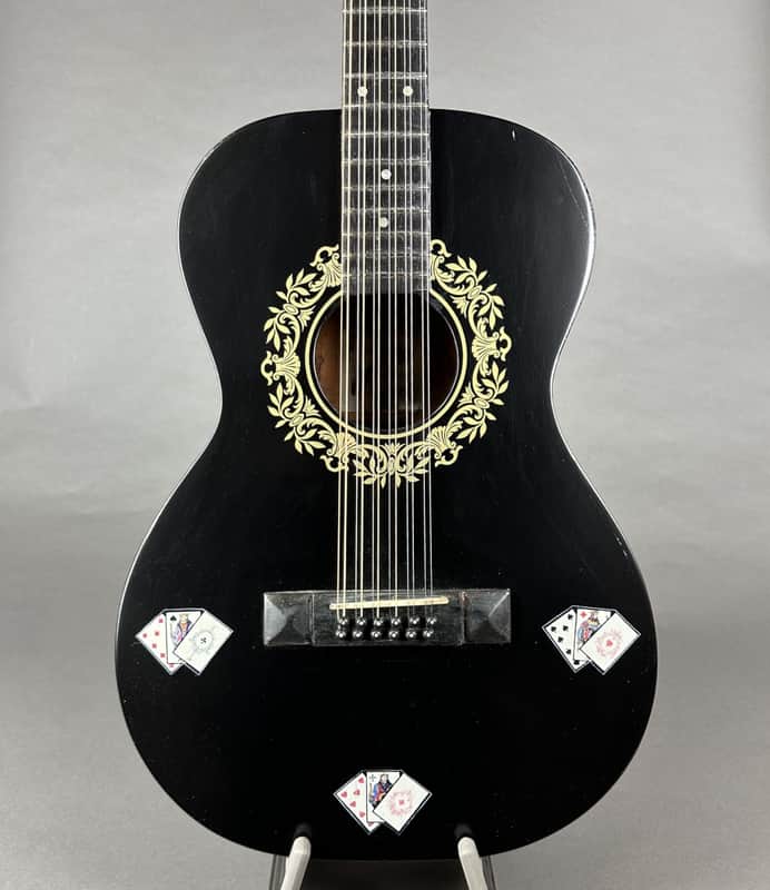 Custom Gambler 12-String Jumbo 2020 circa - Black Gambler image 1