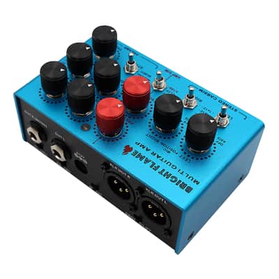 Mosky Bright Flame DI Box Effect Pedal Pre-amp Simulator Power Amp Simplifier Pedal Stereo Cab Simulator for Electric Guitar image 9