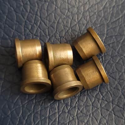 Treblemaker Custom String Ferrules •Fender Spec• Tele Strat *AGED BRASS image 2