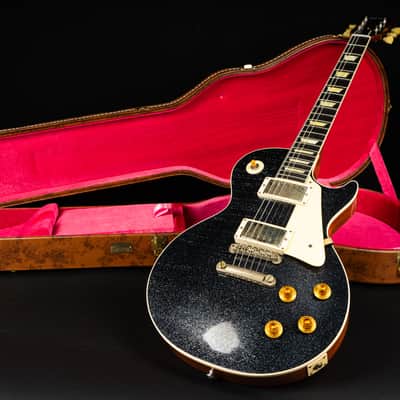 Gibson 1957 Les Paul Standard Murphy Lab Light Aged - Black Sparkle Top / Natural Back image 22