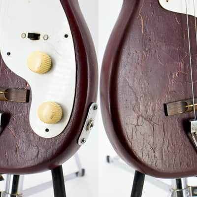 Used AS/IS Harmony Stratotone H44 Electric Guitar Refinished w/ Modified Jack/Screws - Fair Condition image 21