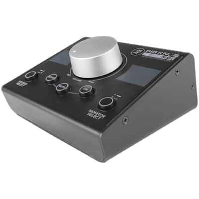 Mackie Big Knob Passive 2x2 Studio Monitor Controller with 4x 1/4" Stereo Plug Audio Cables image 2