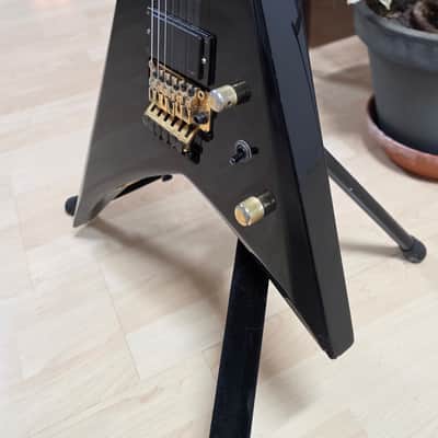 ESP Edwards SV Flying Arrow V MIJ Guitar - Gold Original Floyd Rose EMG image 7