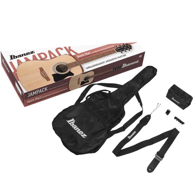 Ibanez IJV Jam Pack 3/4-size Acoustic Guitar Pack - Open Pore Natural image 1