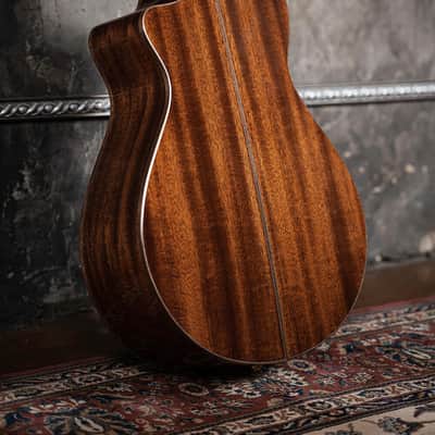 Cort MODERNBLACK Masterpiece Series Modern Concert Body Solid European Sitka Spruce Top Walnut Reinforced Mahogany Neck 6-String Acoustic-Electric Guitar w/Hard Case image 6