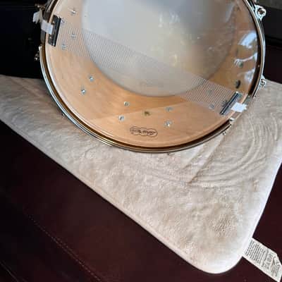 Ludwig 110th anniversary aged exotic 6.5 x14 snare drum - Natural image 4