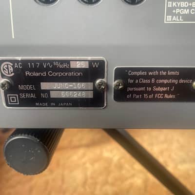 Roland Juno-106 Synthesizer image 18