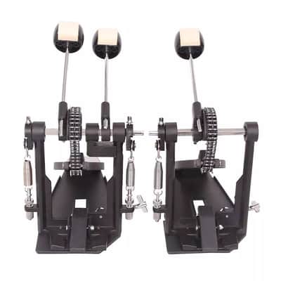 Double Bass Drum Pedal, Double Chain Double Kick Pedal Suitable for Kick Drum image 3