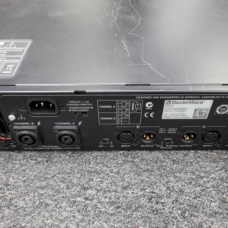 Q1212 Amplifier Electro-Voice Power | - EV Electro Sale