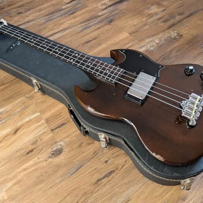 Gibson EB-0 Electric Bass Guitar 1973 Walnut With Original Hard Case image 7